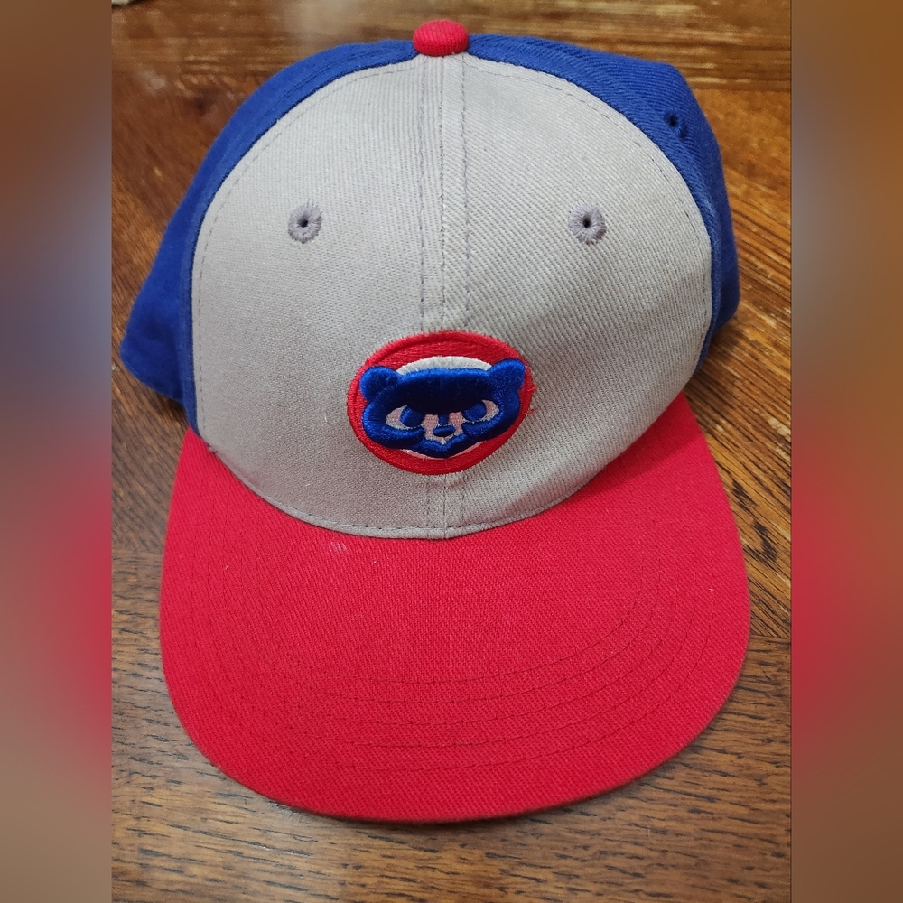 Chicago Cubs Bear Logo Baseball Cap Hat Blue Red Gray Grey Fan Favorite Brand